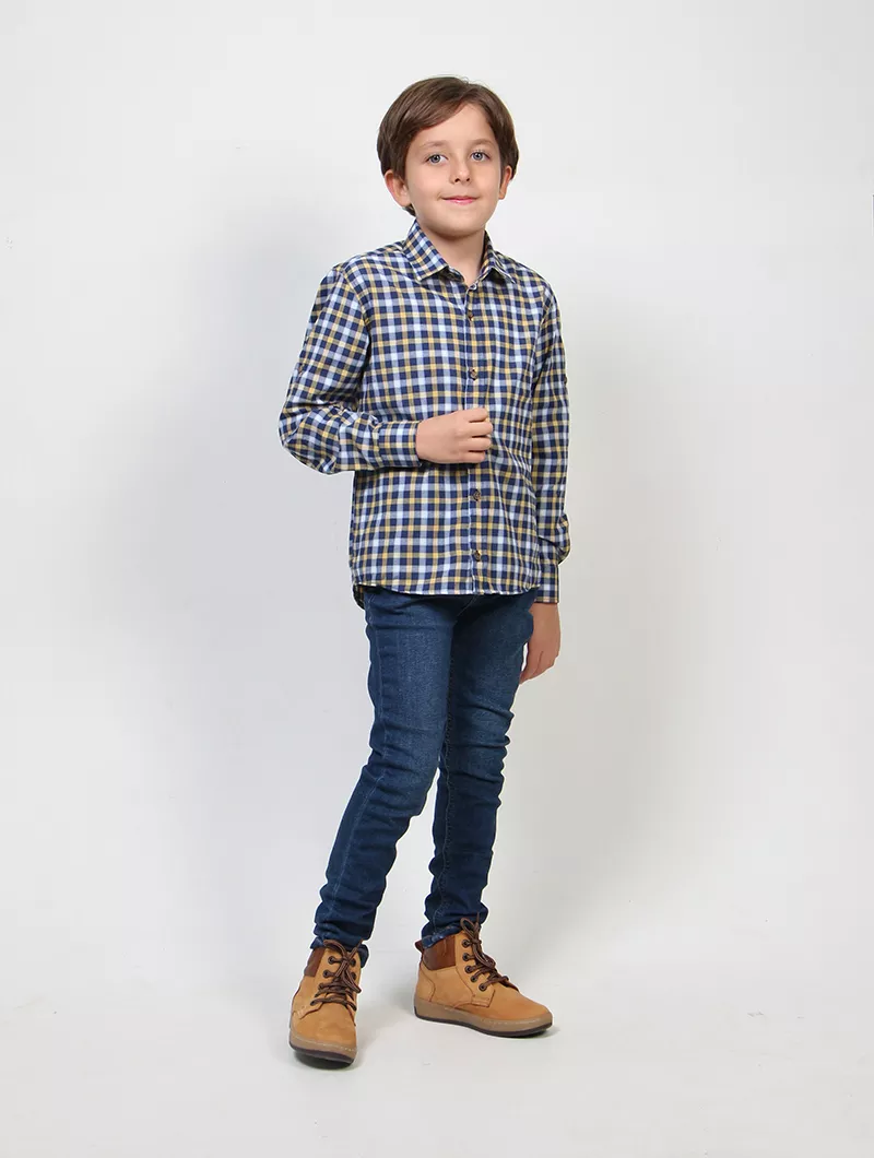 CHEMISE À CARREAUX GARÇON